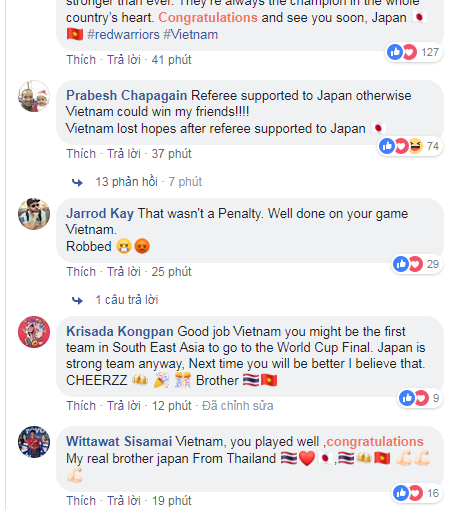 Việt Nam thua Nhật Bản trong trận tứ kết và đây là những lời bình luận thật bất ngờ từ CĐV khắp châu Á - Ảnh 5.