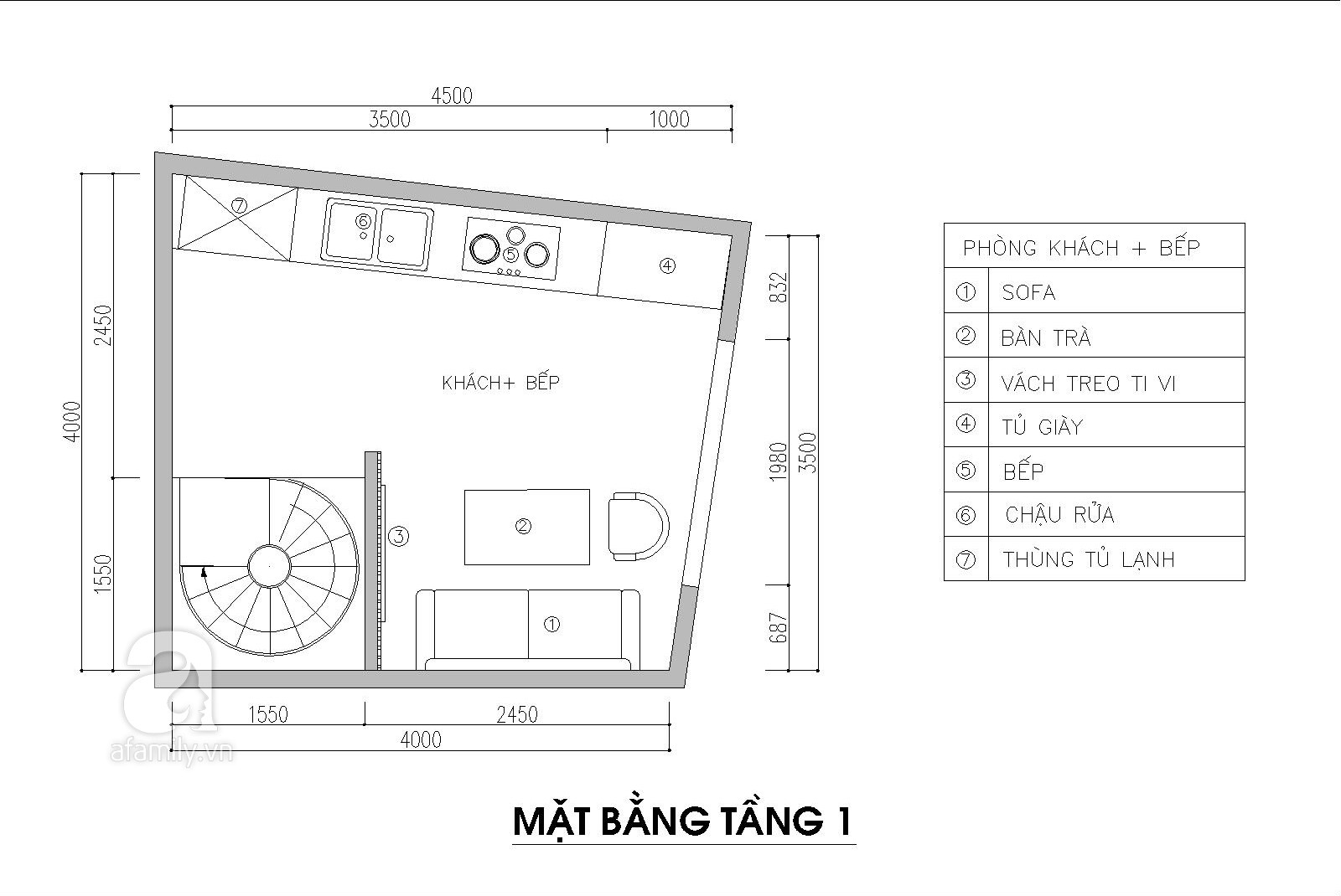 Tư vấn thiết kế nhà 3,5 tầng trên mảnh đất bị xéo với chi phí hơn 4 trăm triệu - Ảnh 1. Tư vấn thiết kế nhà 3,5 tầng trên mảnh đất bị xéo với chi phí hơn 4 trăm triệu - Ảnh 1.