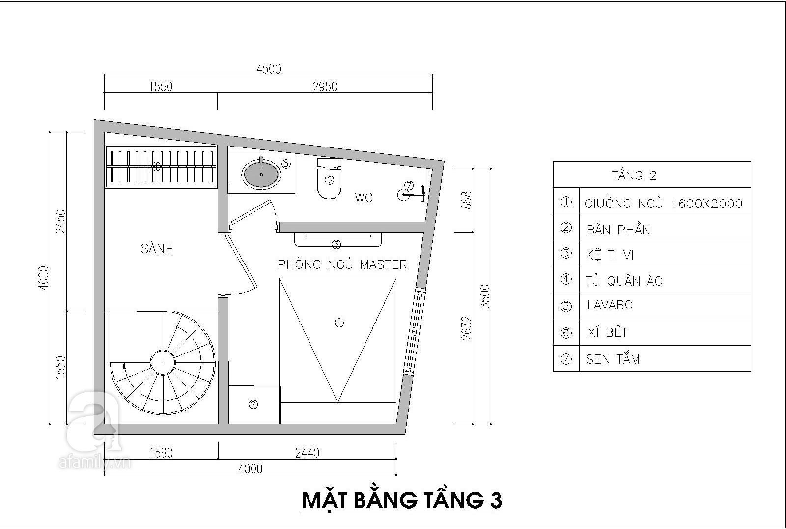 Tư vấn thiết kế nhà 3,5 tầng trên mảnh đất bị xéo với chi phí hơn 4 trăm triệu - Ảnh 3. Tư vấn thiết kế nhà 3,5 tầng trên mảnh đất bị xéo với chi phí hơn 4 trăm triệu - Ảnh 3.