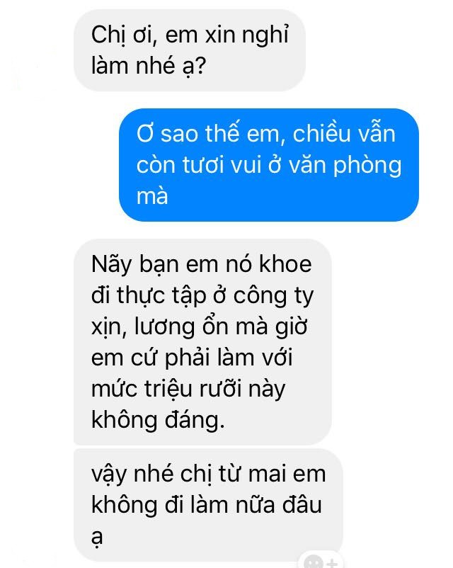 Sinh viên thời nay đi làm thêm xin nghỉ việc chất như thế này thì chẳng có nhân sự nào đỡ nổi! - Ảnh 3.