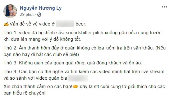 Bức xúc vì clip hát live bị chê tệ hơn Chi Pu, Hương Ly đáp trả: &quot;Có người đưa lên mạng với ý đồ không tốt&quot; - Ảnh 2.