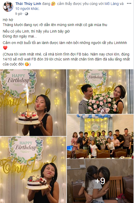 Hậu ly hôn, ca sĩ Thái Thùy Linh rạng rỡ trong tiệc sinh nhật tuổi 38 - Ảnh 1.