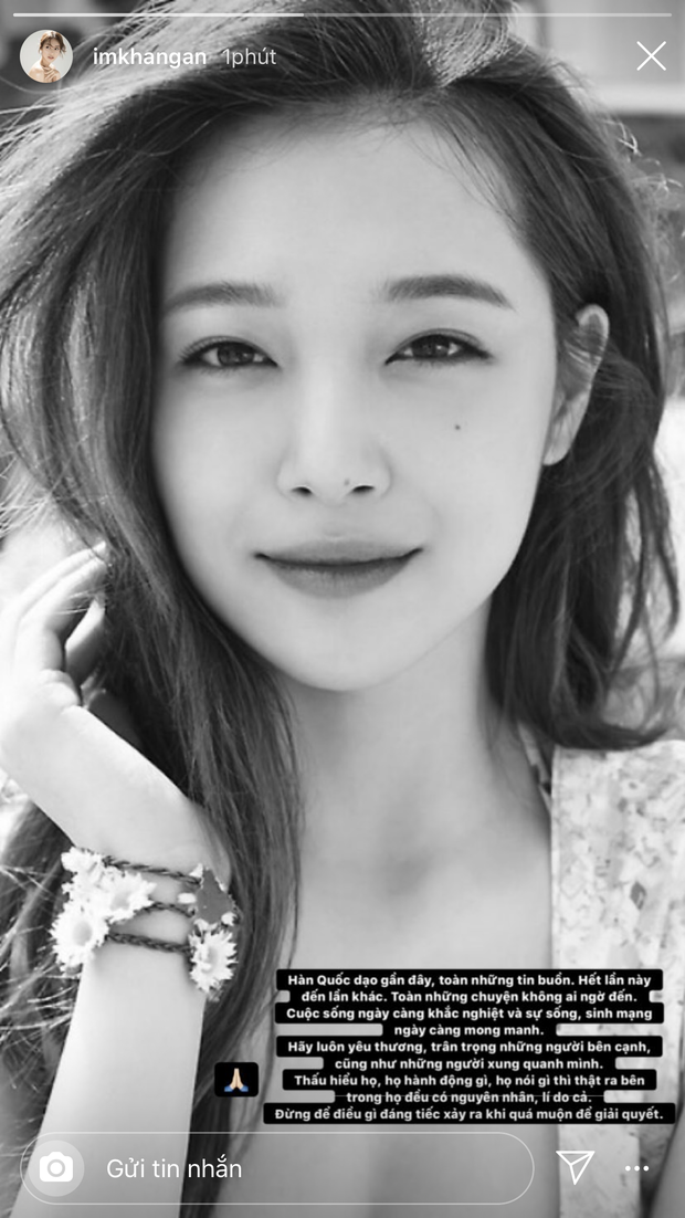 Ninh Dương Lan Ngọc, Hoa hậu Hương Giang cùng dàn sao Việt thương tiếc trước sự ra đi khi còn quá trẻ của Sulli - Ảnh 7.