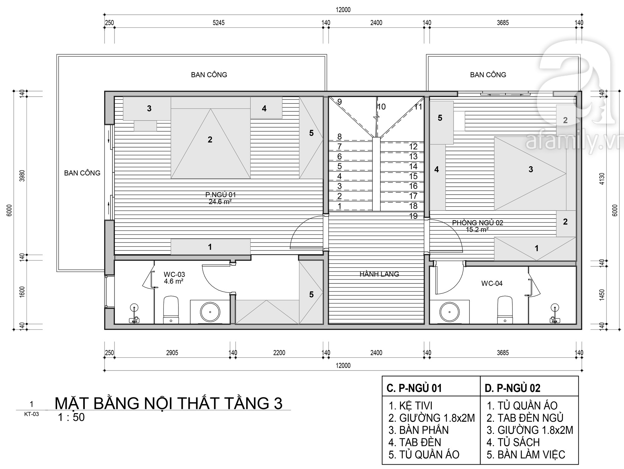 Tư vấn thiết kế nhà ở gia đình có diện tích (6x12m) cho 4 người với chi phí gần 3 tỷ đồng - Ảnh 3.