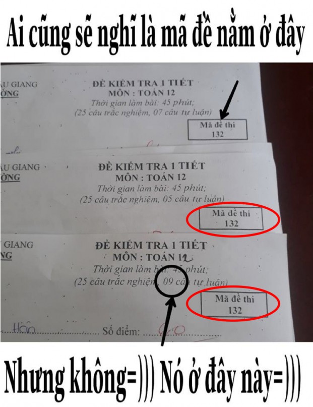 Thấu hiểu tâm lý học sinh trong giờ kiểm tra, cô giáo đặt tên đề chẳng giống ai nhưng dân mạng thì méo mặt - Ảnh 4.