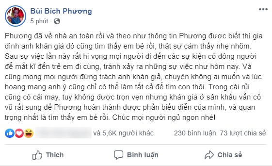 Đang &quot;đu đưa&quot; trên sân khấu, Bích Phương bị khán giả cướp mic thông báo tìm con bị lạc khiến nữ ca sĩ đơ như cây cơ - Ảnh 6.