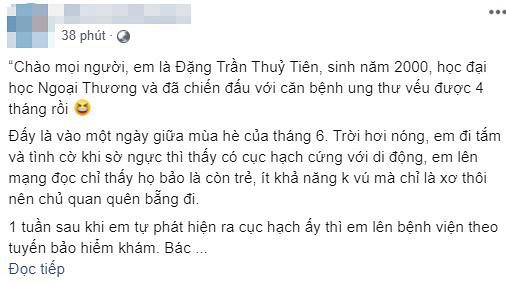 19 tuổi phải đối mặt với ung thư, cô gái trẻ vẫn lạc quan: &quot;Dù chỉ còn một ngày được sống cũng sống thật trọn vẹn và ý nghĩa&quot; - Ảnh 1.