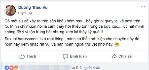 Những lần sao Việt là &quot;nạn nhân&quot; của khán giả: S.T Sơn Thạch, Dương Triệu Vũ bị động chạm vùng kín, Đông Nhi, Văn Mai Hương bị cưỡng hôn - Ảnh 4.