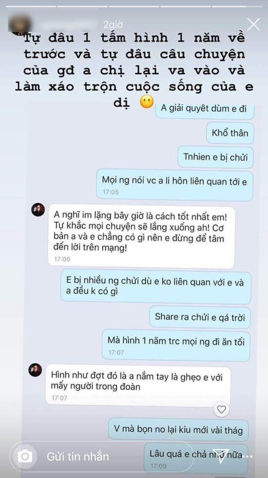 Bị tố là &quot;người thứ 3&quot; khiến Ngọc Lan bị chồng bỏ, cô gái trong scadanl nắm tay Thanh Bình tung tin nhắn đôi bên  - Ảnh 2.