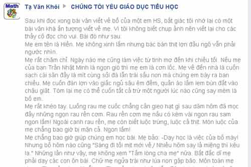 Những bài văn tả mẹ gây bão mạng xã hội: Có bài khiến mọi người đau nghẹn trong tim, bài lại khiến ai nấy đều cười sằng sặc - Ảnh 7.