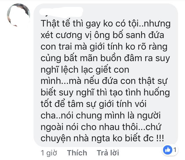 Sau vụ án kinh hoàng cha giết con trai vì con là người đồng tính, cư dân mạng Việt đã có những bình luận nằm ngoài sức tưởng tượng!  - Ảnh 5.