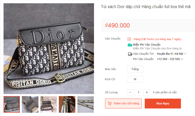 Vô vàn "hàng hiệu" với giá chưa tới vài trăm nghìn đồng đang được bán tràn lan trên mạng - Ảnh 3. Vô vàn "hàng hiệu" với giá chưa tới vài trăm nghìn đồng đang được bán tràn lan trên mạng - Ảnh 3.