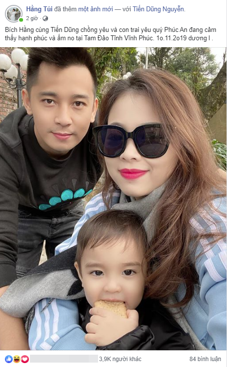 Hằng Túi bắt hot trend &quot;Bích Hằng cùng Tiến Dũng chồng yêu&quot; siêu nhanh khiến dân tình cười té ghế, tưởng bị hack nick - Ảnh 1.