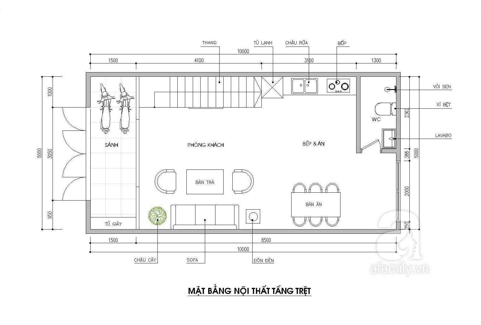 Mẫu Thiết Kế Nhà Cấp 4 50m2 Với 2 Phòng Ngủ Đẹp Tiết Kiệm 2021  Cốp Pha  Việt