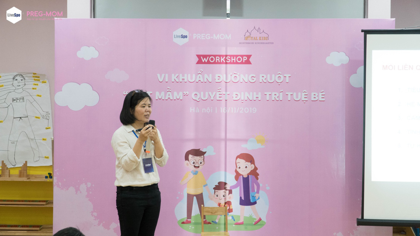 LiveSpo PregMom tổ chức chuỗi workshop “Vi khuẩn đường ruột - Hạt mầm quyết định trí tuệ bé” - Ảnh 2.