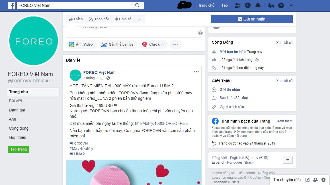 Xuất hiện vô số Fanpage Foreo Việt Nam lừa đảo tiền công khai, người tiêu dùng nên cảnh giác - Ảnh 3. Xuất hiện vô số Fanpage Foreo Việt Nam lừa đảo tiền công khai, người tiêu dùng nên cảnh giác - Ảnh 3.