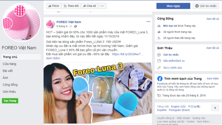 Xuất hiện vô số Fanpage Foreo Việt Nam lừa đảo tiền công khai, người tiêu dùng nên cảnh giác - Ảnh 5. Xuất hiện vô số Fanpage Foreo Việt Nam lừa đảo tiền công khai, người tiêu dùng nên cảnh giác - Ảnh 5.