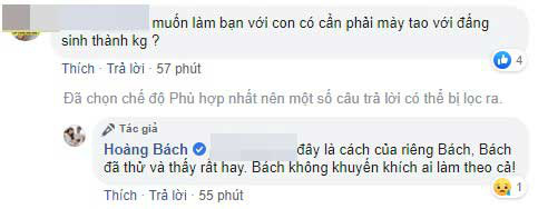 Bị chỉ trích vì cho con xưng hô “mày - tao” với bố, Hoàng Bách đăng &quot;tâm thư&quot; giải thích rõ cách dạy dỗ gây tranh cãi - Ảnh 7.