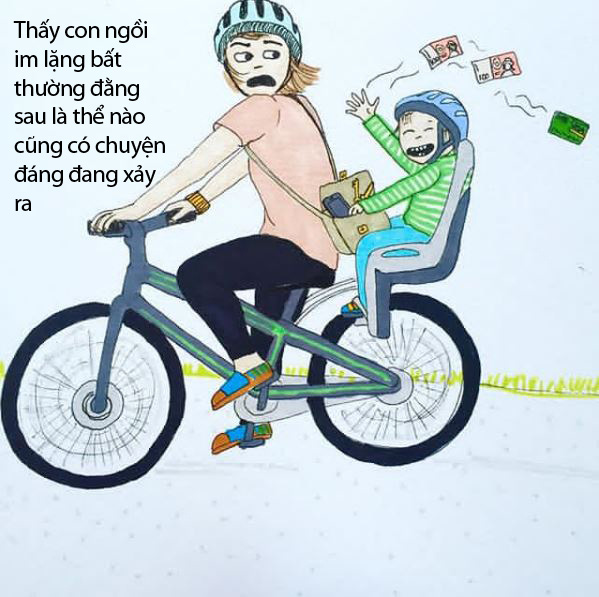 Bộ tranh lột tả muôn vàn những tình huống bi hài các mẹ sẽ phải đối mặt khi có con nhỏ - Ảnh 10. Có con nhỏ là nhiều lúc các mẹ phải chịu "1001 chiêu trò" này của lũ trẻ đây - Ảnh 9.