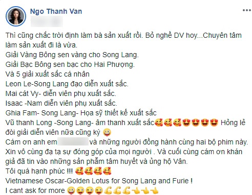 Xuân Lan trào nước mắt vì Ngô Thanh Vân hụt mất giải lớn tại LHP Việt Nam 2019: &quot;Tôi không nể ban tổ chức&quot;  - Ảnh 6.