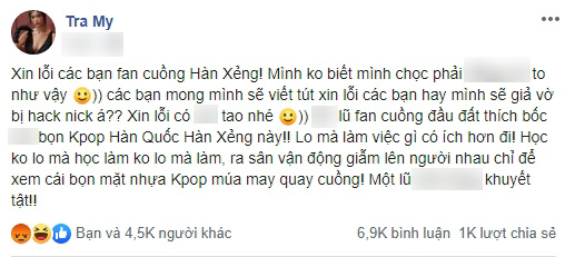 Hậu drama AAA 2019, nữ diễn viên phim &quot;Thương nhớ ở ai&quot; lại gây nghiệp với fan Kpop, mỉa mai idol Hàn là &quot;bọn mặt nhựa&quot; - Ảnh 3.