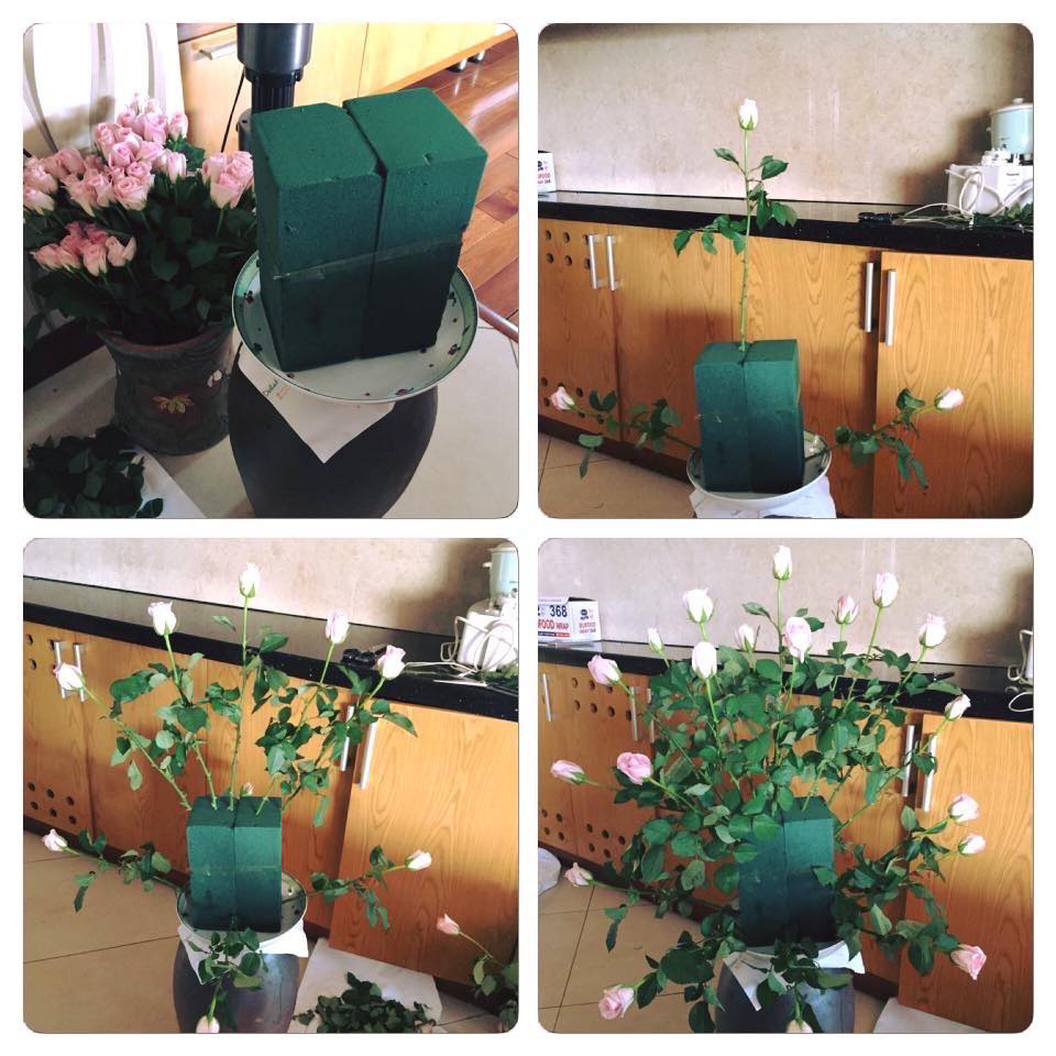 Từ A-Z cách cắm hoa dáng tròn đẹp như mơ cực dễ dàng - Ảnh 16. Từ A-Z cách cắm hoa dáng tròn đẹp như mơ cực dễ dàng - Ảnh 16.