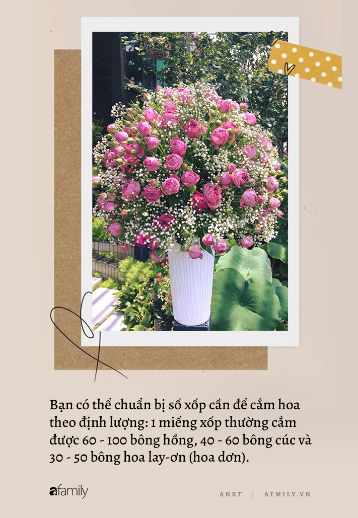 Từ A-Z cách cắm hoa dáng tròn đẹp như mơ cực dễ dàng - Ảnh 8. Từ A-Z cách cắm hoa dáng tròn đẹp như mơ cực dễ dàng - Ảnh 8.