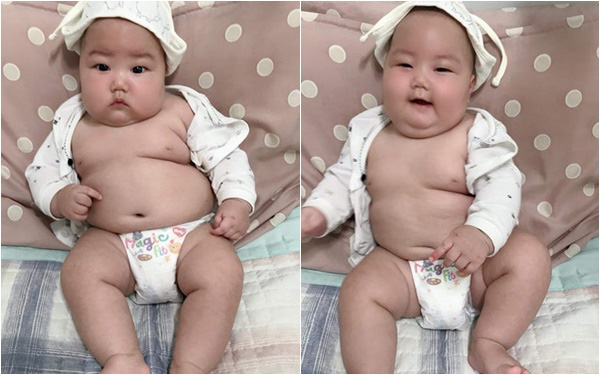 Em bé bụ bẫm mới 4 tháng tuổi mà nặng hơn 11kg khiến cư dân mạng tròn mắt và ố á không ngừng - Ảnh 6.