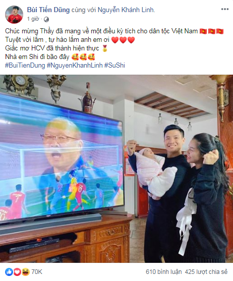 Việt Nam vô địch Sea Games 30, dàn cầu thủ viết nên lịch sử bóng đá nước nhà đã kịp chia sẻ lời cảm ơn đầu tiên sau trận chung kết - Ảnh 5.