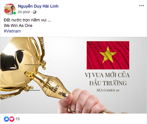 Dân mạng ''dậy sóng'' ăn mừng chiến thắng lịch sử của U22 Việt Nam 3-0 - Ảnh 6.