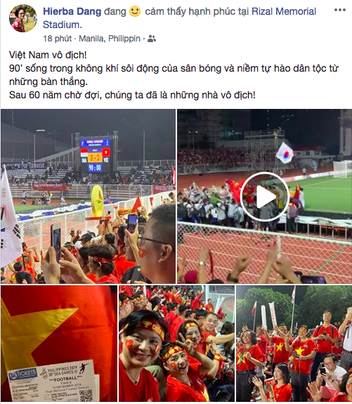 Dân mạng ''dậy sóng'' ăn mừng chiến thắng lịch sử của U22 Việt Nam 3-0 - Ảnh 10.