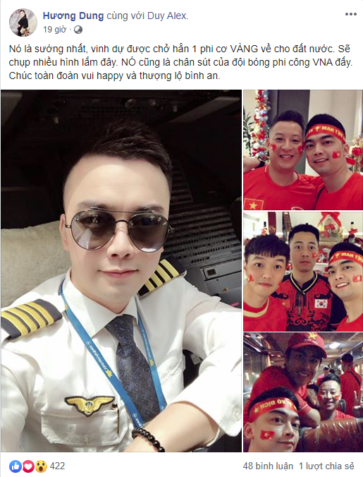 Bất ngờ với danh tính cơ trưởng lái chiếc máy bay chở toàn đội tuyển quốc gia từ Philippines về nước - Ảnh 1.