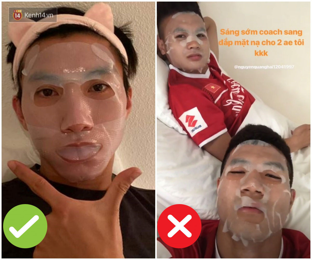 Đoàn Văn Hậu vừa tài vừa sắc, đến chuyện đắp mask cũng chỉn chu hơn cả Hà Đức Chinh và Quang Hải đây này - Ảnh 2.