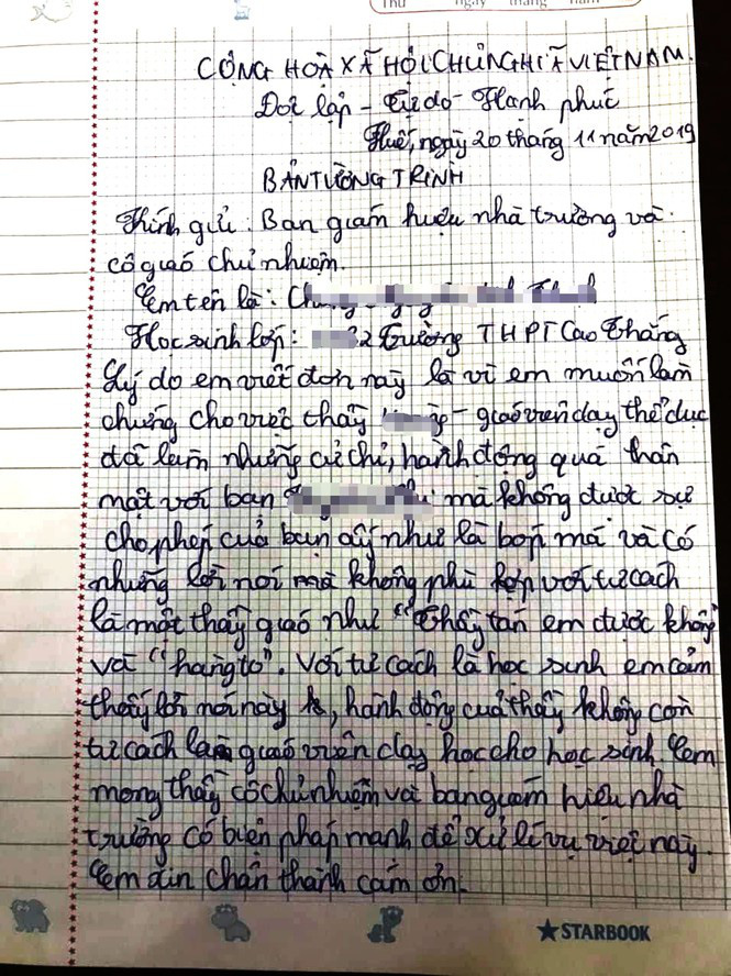 Diễn biến bất ngờ vụ thầy giáo bị tố nói thầy tán em được không với nữ sinh - Ảnh 1.