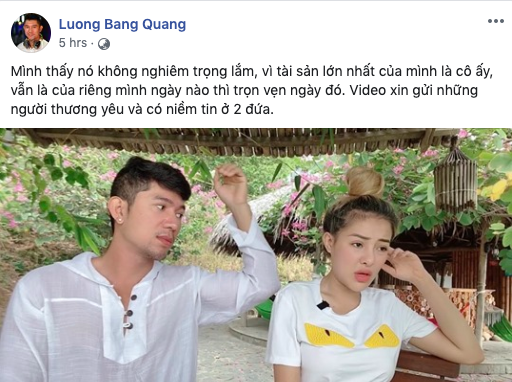 Ngân 98 tự thừa nhận &quot;biến thái&quot; khi xác nhận clip nhạy cảm, Lương Bằng Quang lên tiếng ủng hộ bạn gái  - Ảnh 2.