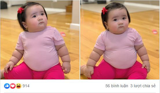 Cô bé 1 tuổi nặng nặng 16kg, người tròn ủm như chú lật đật khiến ai nấy đều ao ước sinh được 1 cô con gái - Ảnh 1.