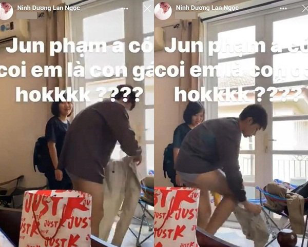 "Lỡ" đăng clip Jun Phạm thay quần lên mạng, Ninh Dương Lan Ngọc phải quỳ gối xin lỗi - Ảnh 6. "Lỡ" đăng clip Jun Phạm thay quần lên mạng, Ninh Dương Lan Ngọc phải quỳ gối xin lỗi - Ảnh 6.