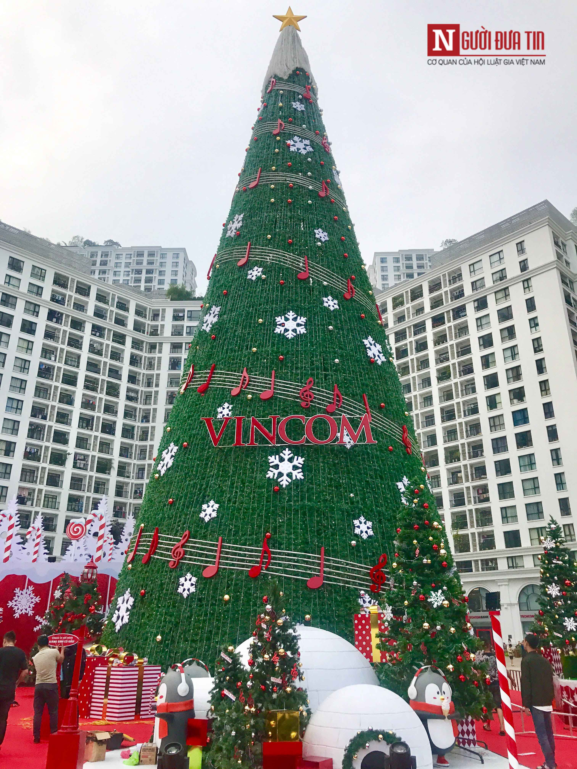 Chiêm ngưỡng những cây thông Noel khổng lồ tại Hà Nội - Ảnh 5. Chiêm ngưỡng những cây thông Noel khổng lồ tại Hà Nội - Ảnh 5.