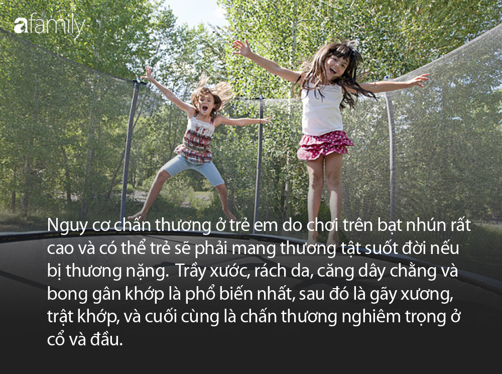 Các chuyên gia lên tiếng cảnh báo nguy hiểm khi trẻ chơi bạt nhún: Nhảy trên bạt nhún như lấy búa đập vào đầu - Ảnh 2. Các chuyên gia lên tiếng cảnh báo nguy hiểm khi trẻ chơi bạt nhún: nhảy trên bạt nhún như lấy búa đập vào đầu - Ảnh 2.