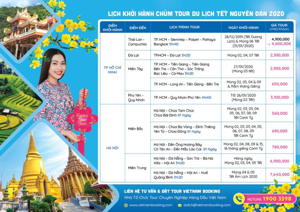 Tour Tết nguyên đán 2020 giá rẻ cùng Vietnam Booking - Ảnh 1.