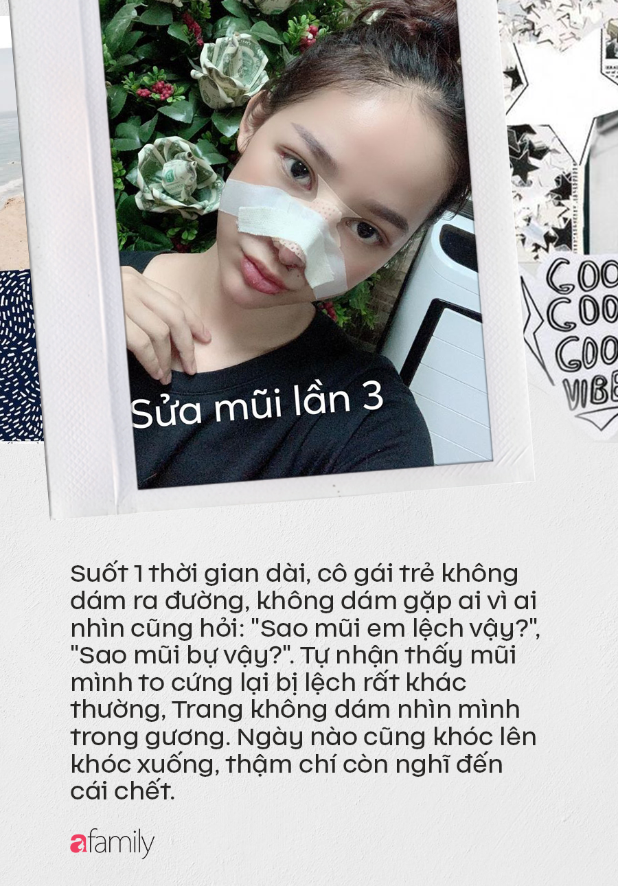 Câu chuyện “rùng rợn” về cô gái nâng mũi 4 lần đến mức hết sạch sụn tai, từng trầm cảm, muốn chết vì phẫu thuật hỏng - Ảnh 4. Câu chuyện “rùng rợn” về cô gái nâng mũi 4 lần đến mức hết sạch sụn tai, từng trầm cảm, muốn chết vì phẫu thuật hỏng - Ảnh 4.