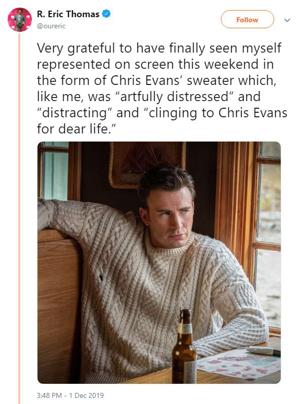 Không chỉ phát điên vì Chris Evan, dân tình còn nháo nhác vì chiếc áo len hoàn hảo anh diện trong Knives Out - Ảnh 3.