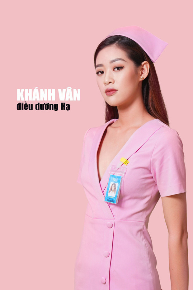 Trước khi đăng quang Hoa hậu Hoàn vũ 2019, Khánh Vân đóng phim về y tá mặc hở cổ đến tận ngực  - Ảnh 4.