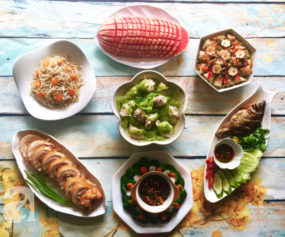 Mâm cơm cuối tuần 7 món ngon đẹp, nhìn đã phát thèm! - Ảnh 1. Mâm cơm cuối tuần 7 món ngon đẹp, nhìn đã phát thèm! - Ảnh 1.