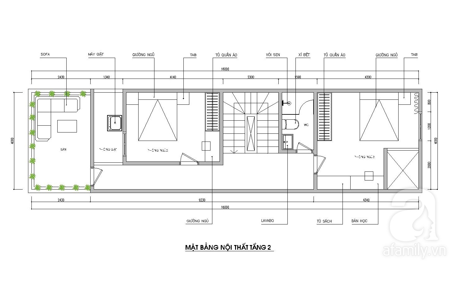 Tư vấn thiết kế nhà ống 64m2 để đảm bảo 2 công năng vừa ở vừa cho ...