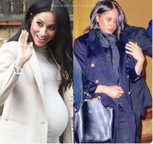 Sau chuyến công du ồn ào, Meghan bị người dùng mạng soi ra một loạt điểm bất thường về bụng bầu hơn 7 tháng - Ảnh 2. Sau chuyến công du ồn ào, Meghan bị người dùng mạng soi ra một loạt điểm bất thường về bụng bầu hơn 7 tháng - Ảnh 2.