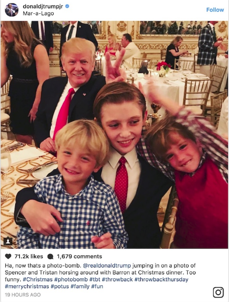 Không chỉ điển trai, tài giỏi xuất chúng, hoàng tử Nhà trắng Barron Trump còn có khả năng chơi đùa với trẻ em cực ngọt - Ảnh 1.