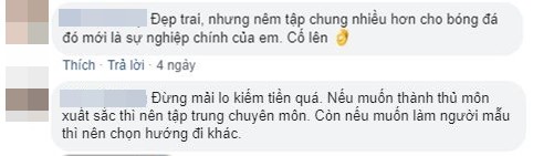 Bị trách móc vì mải làm người mẫu, thủ môn Bùi Tiến Dũng có ngay phản ứng chiều lòng dân mạng  - Ảnh 2.