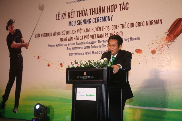 Nutifood Hợp Tác Cùng Huyền Thoại Golf Greg Norman Mang Văn Hóa Cà Phê Việt Ra Thế Giới - Ảnh 2. Nutifood Hợp Tác Cùng Huyền Thoại Golf Greg Norman Mang Văn Hóa Cà Phê Việt Ra Thế Giới - Ảnh 2.