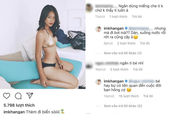 Bị chê ngực nhỏ khi diện bikini chào hè, Khả Ngân ngay lập tức đáp trả - Ảnh 1. Bị chê ngực nhỏ khi diện bikini chào hè, Khả Ngân ngay lập tức đáp trả - Ảnh 1.